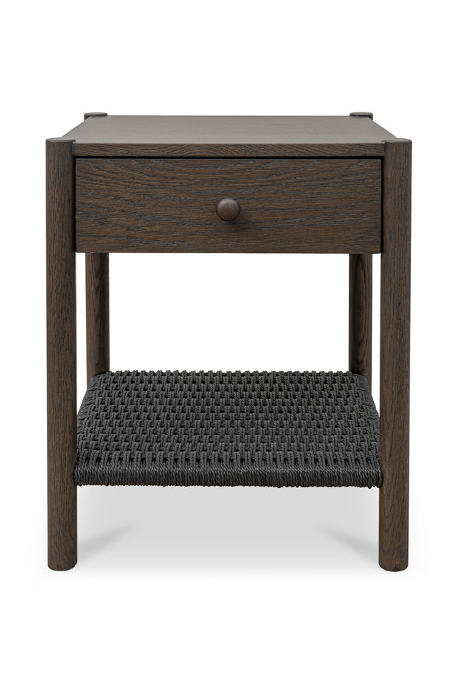 Modern European furniture - Woven Rope Accent Nightstand - www.oroa.com