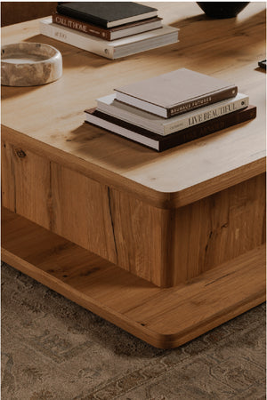   Modern European furniture - Oak Open Storage Coffee Table - www.oroa.com | Oroa.com