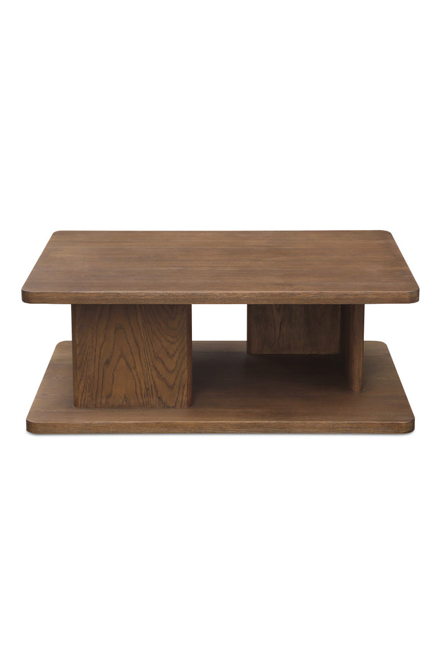 Modern European furniture - Oak Open Storage Coffee Table - www.oroa.com