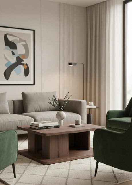 Oak Open Storage Coffee Table | Novi Living Casey | Oroa.com