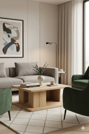   Modern European furniture - Oak Open Storage Coffee Table - www.oroa.com | Oroa.com