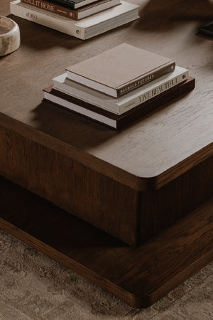   Modern European furniture - Oak Open Storage Coffee Table - www.oroa.com | Oroa.com