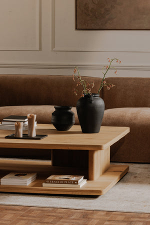   Modern European furniture - Oak Open Storage Coffee Table - www.oroa.com | Oroa.com