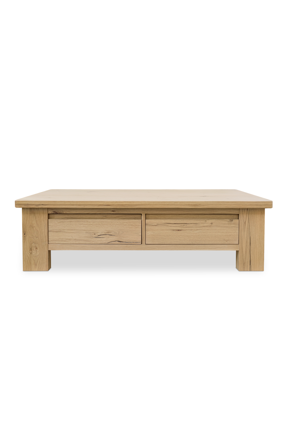 Rustic Oak Storage Coffee Table | Novi Living Graham | Oroa.com