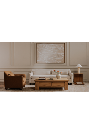 Rustic Oak Storage Coffee Table | Novi Living Graham | Oroa.com