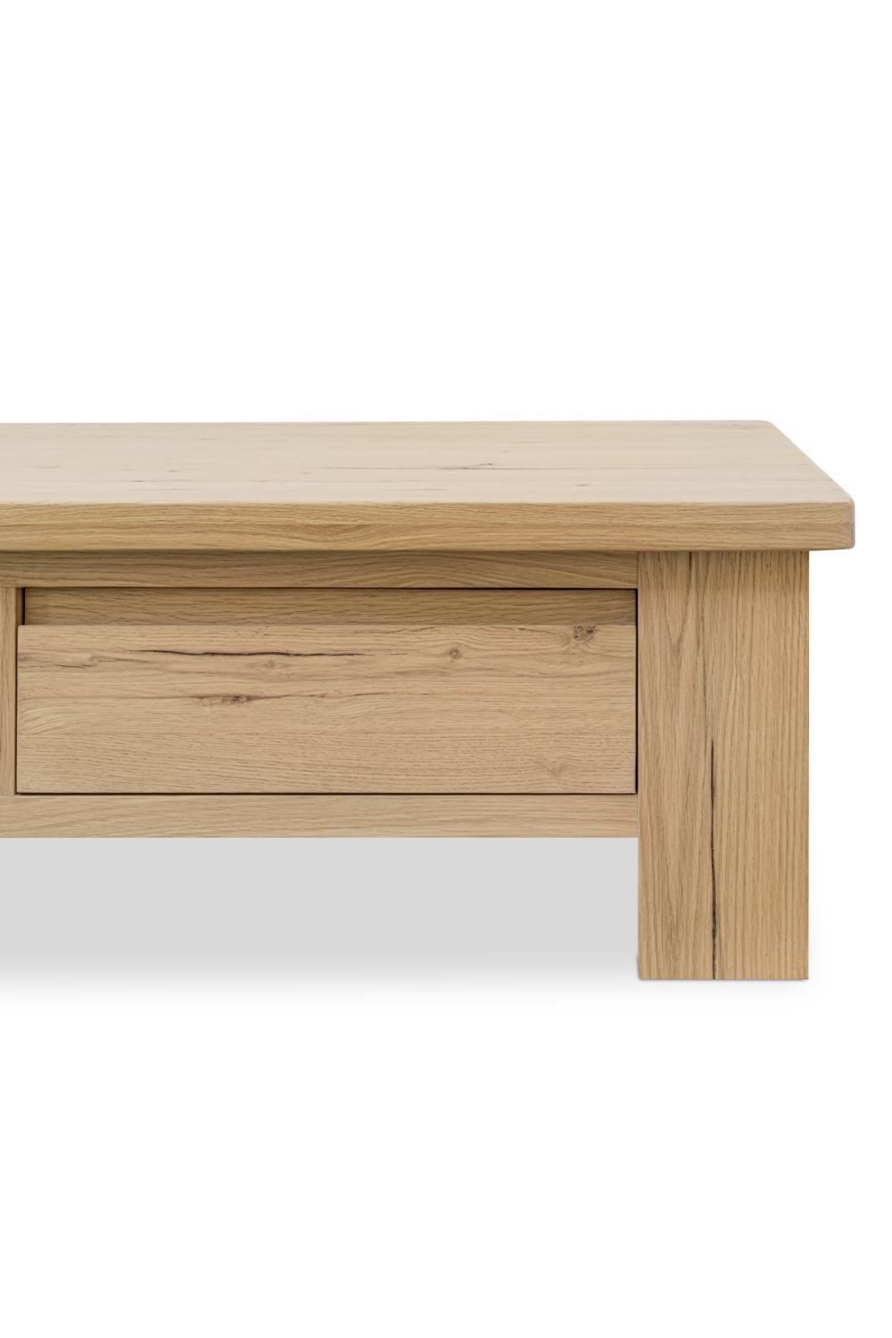 Rustic Oak Storage Coffee Table | Novi Living Graham | Oroa.com