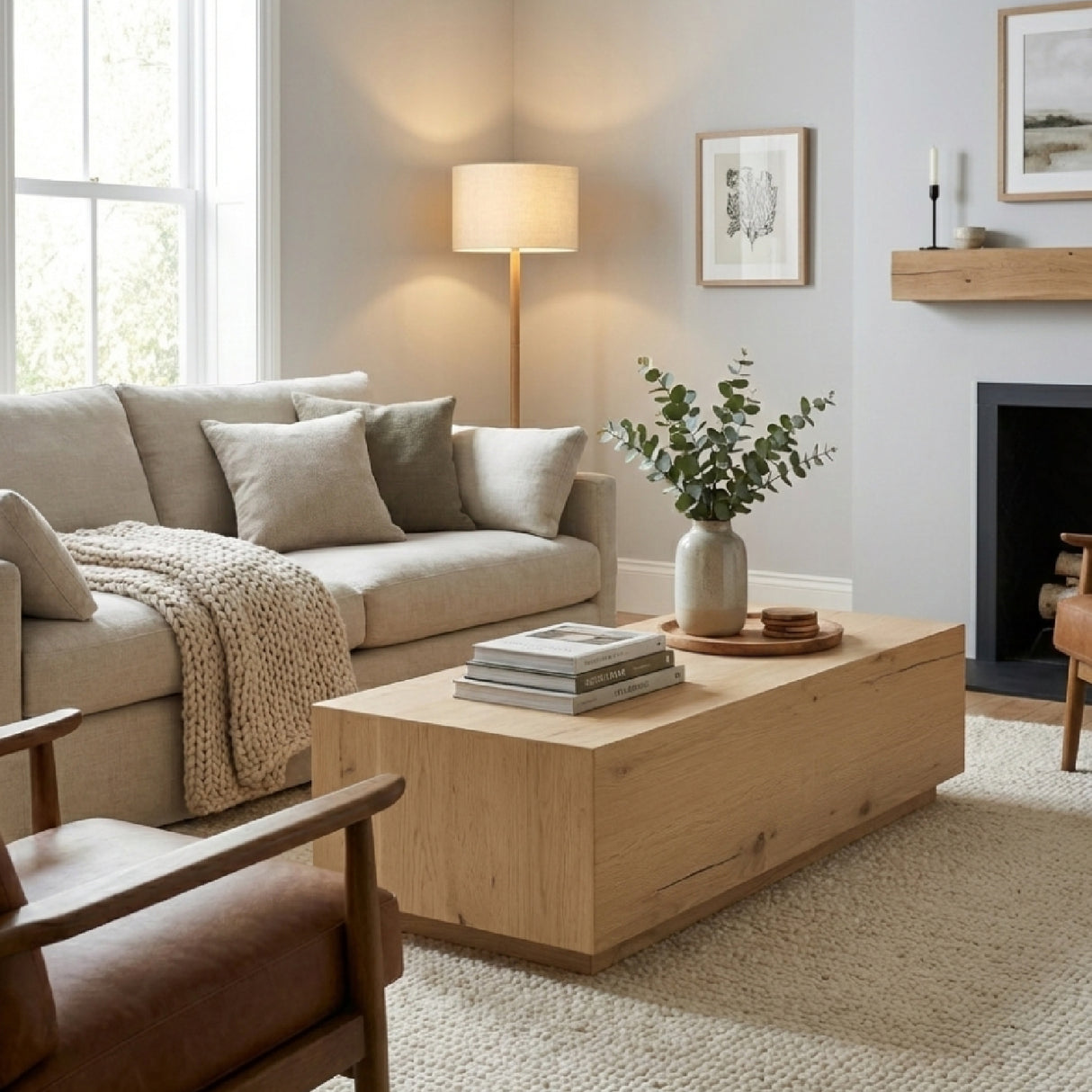   Solid Oak Coffee Table | Oroa.com