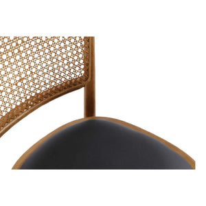 Modern European furniture - Elm-Framed Rattan Dining Chairs (2) - www.oroa.com
