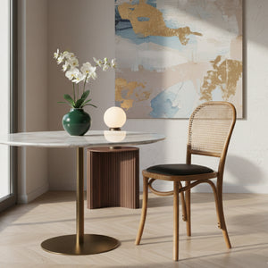 Modern European furniture - Elm-Framed Rattan Dining Chairs (2) - www.oroa.com