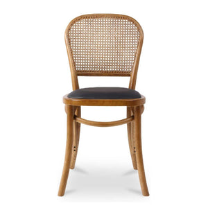 Modern European furniture - Elm-Framed Rattan Dining Chairs (2) - www.oroa.com