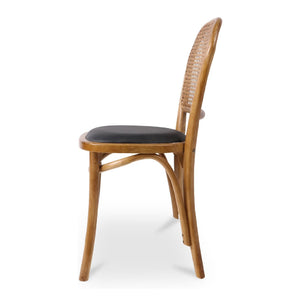 Modern European furniture - Elm-Framed Rattan Dining Chairs (2) - www.oroa.com