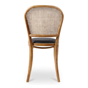 Modern European furniture - Elm-Framed Rattan Dining Chairs (2) - www.oroa.com