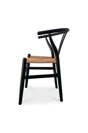 Modern European furniture - Black Elm Dining Chair Set (2) - www.oroa.com