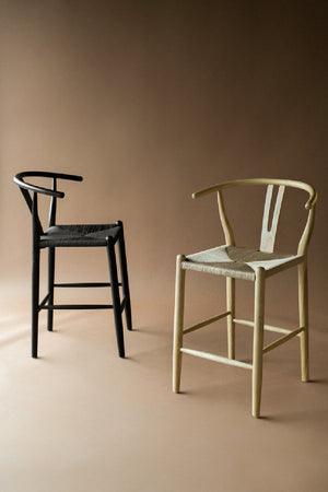 Modern European furniture - Natural Elm Counter Stool - www.oroa.com
