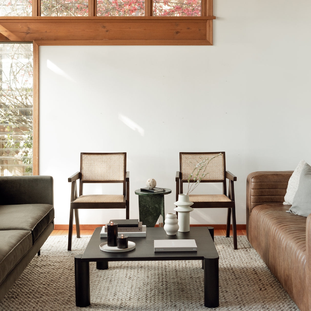 Modern European furniture - Rattan Mid-Century Dining Chairs (2) - www.oroa.com