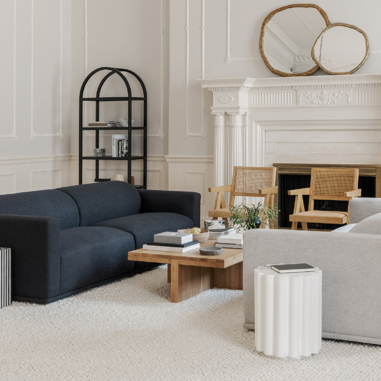 Modern European furniture - Rattan Mid-Century Dining Chairs (2) - www.oroa.com