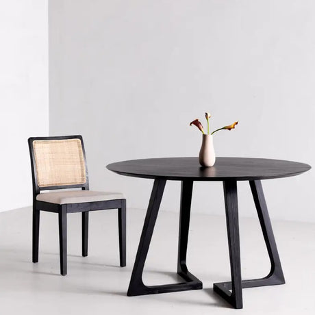 Rattan-Back Dining Chair Set (2) | Novi Living Orville | Oroa.com