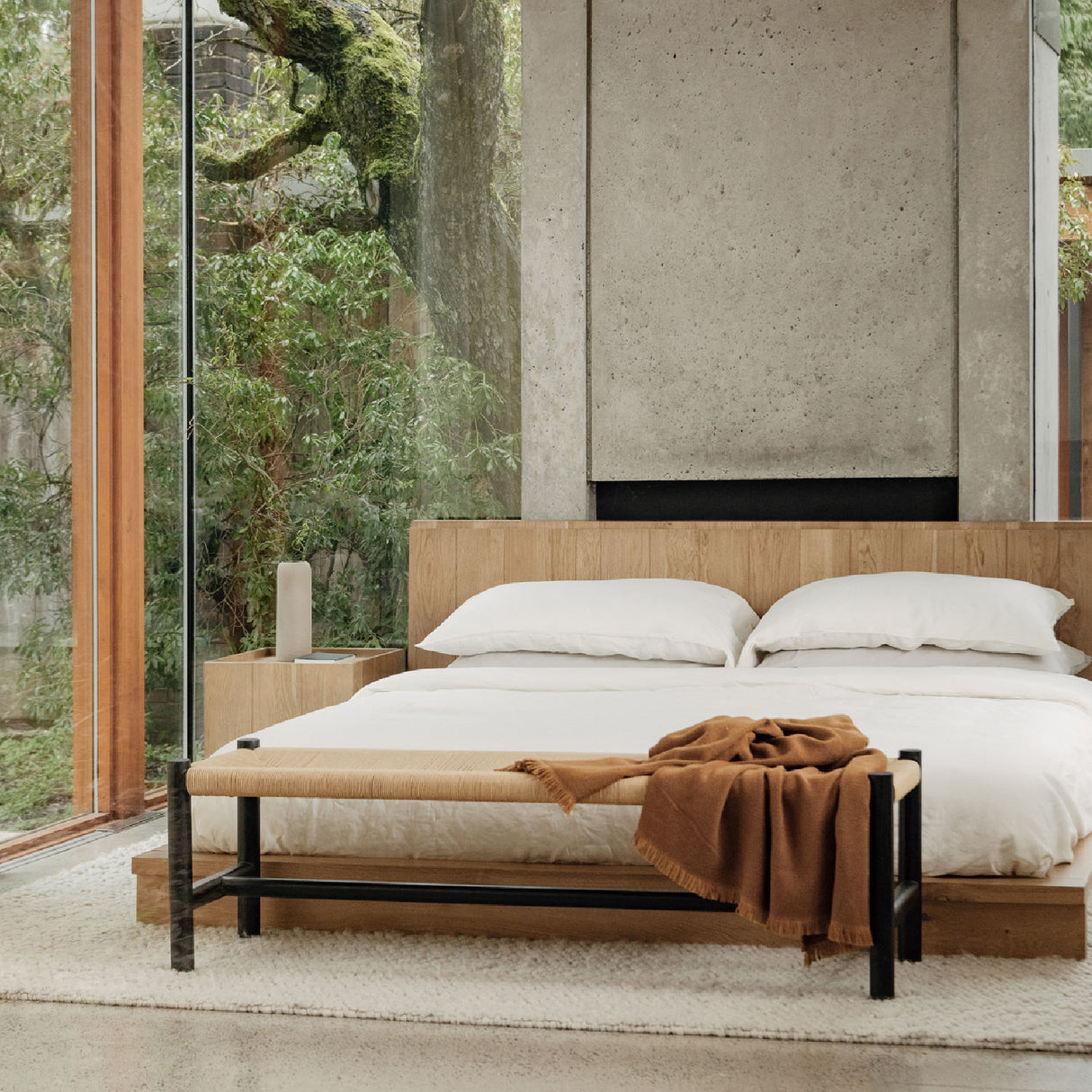 Woven Fibers Bench | Novi Living Hawthorn | Oroa.com