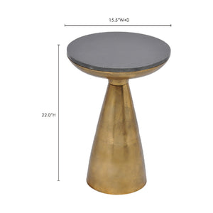 Modern European furniture - Brass Base Side Table - www.oroa.com