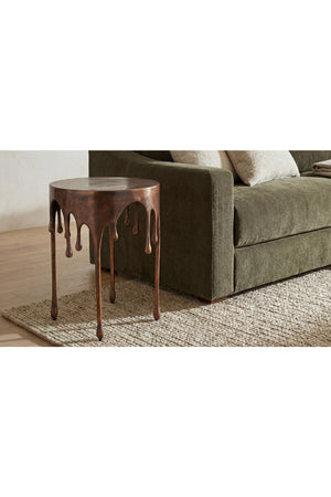Modern European furniture - Antique Copper Dripping Accent Table - www.oroa.com
