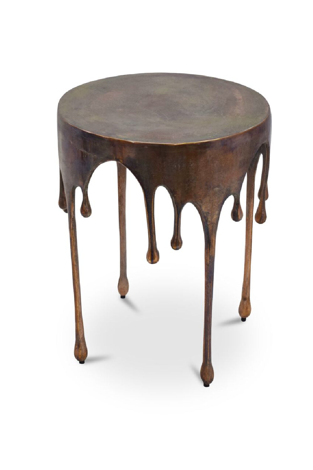 Modern European furniture - Antique Copper Dripping Accent Table - www.oroa.com