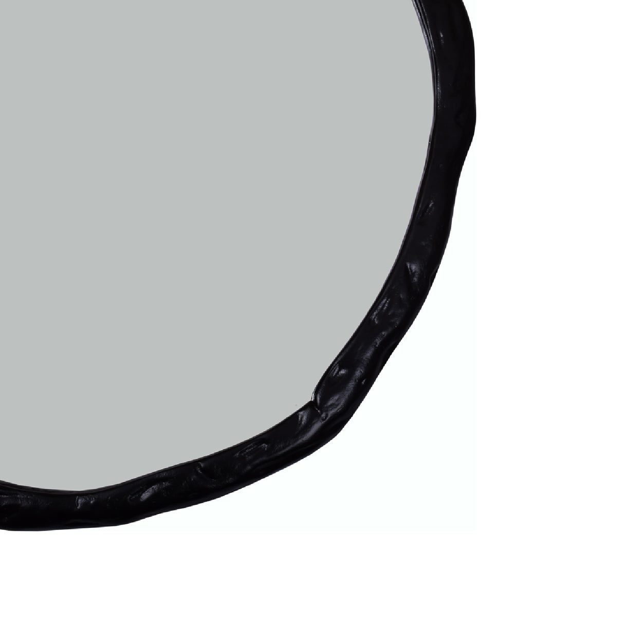 Modern European furniture - Organic-Shaped Aluminum Mirror - www.oroa.com