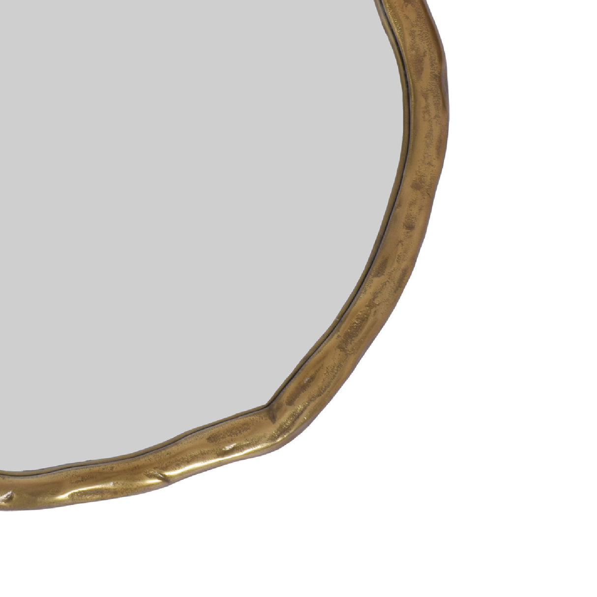 Modern European furniture - Organic-Shaped Aluminum Mirror - www.oroa.com