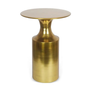 Metallic Collumn-Base Accent Table | Novi Living Rassa | Oroa.com