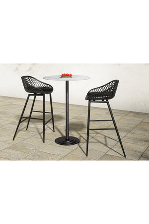Modern European furniture - White Marble Outdoor Counter Table - www.oroa.com