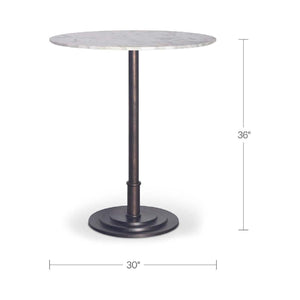 Modern European furniture - White Marble Outdoor Bar Table - www.oroa.com