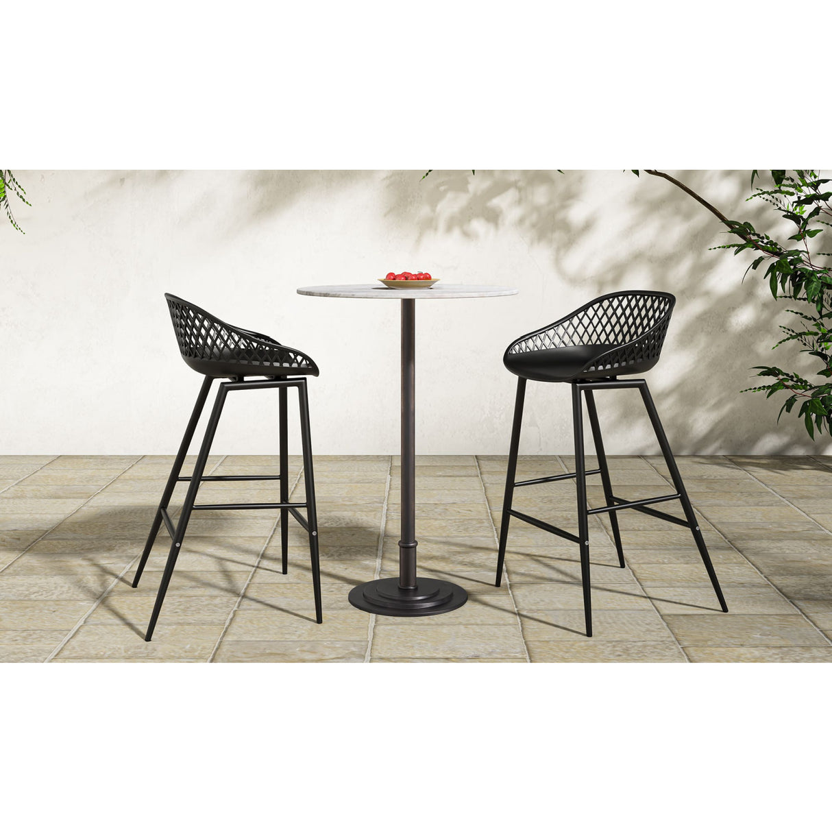 Modern European furniture - White Marble Outdoor Bar Table - www.oroa.com