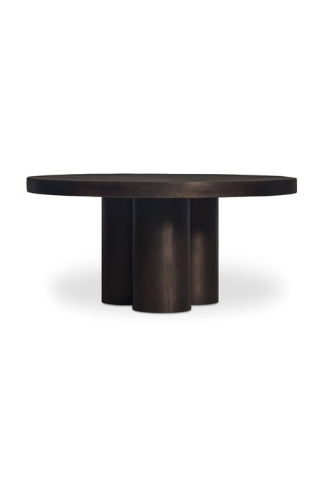 Modern European furniture - Round Black Outdoor Coffee Table - www.oroa.com