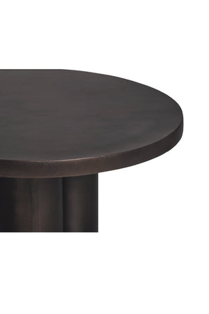 Modern European furniture - Round Black Outdoor Coffee Table - www.oroa.com