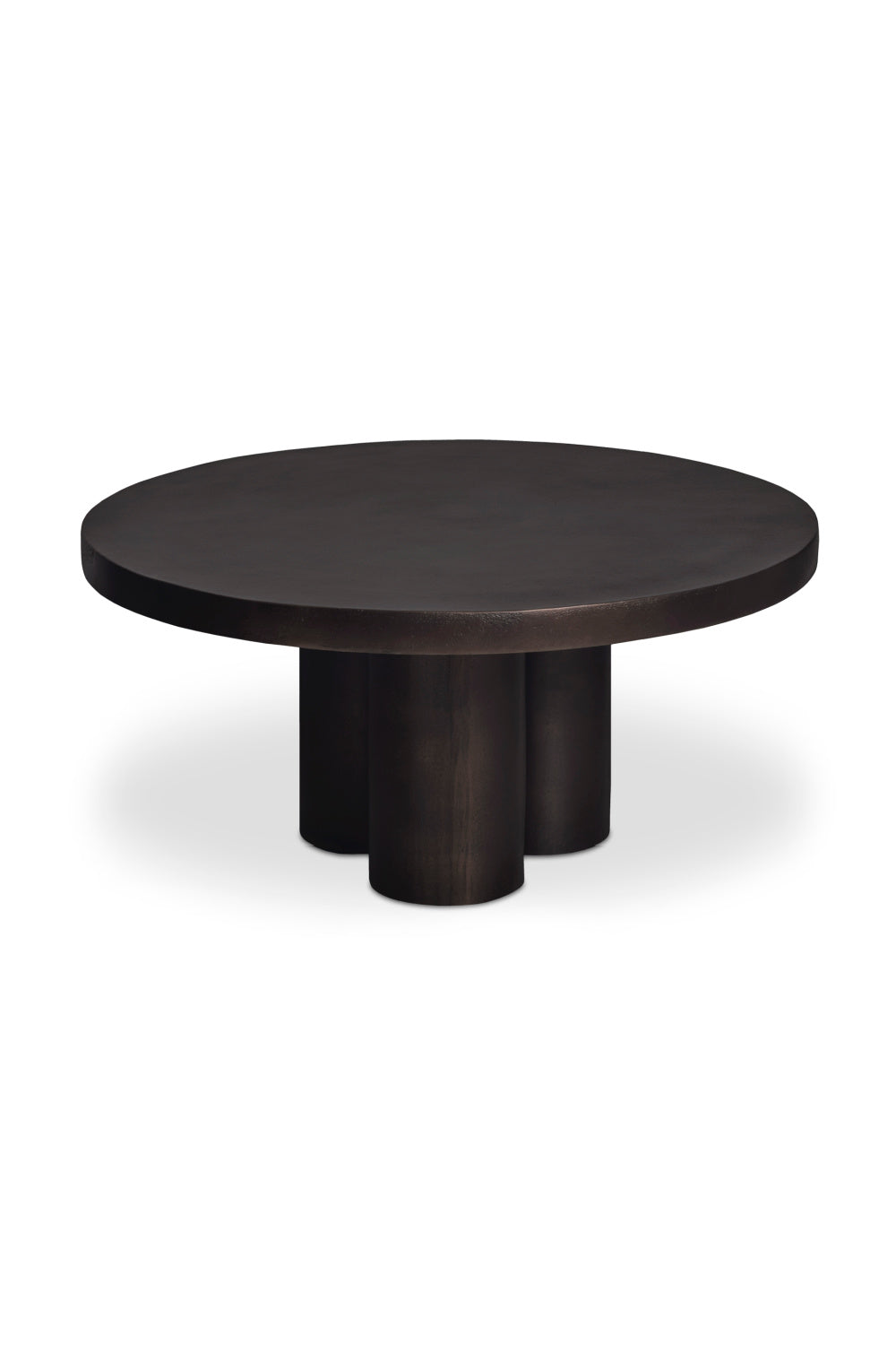 Modern European furniture - Round Black Outdoor Coffee Table - www.oroa.com