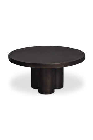 Modern European furniture - Round Black Outdoor Coffee Table - www.oroa.com
