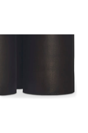 Modern European furniture - Round Black Outdoor Coffee Table - www.oroa.com