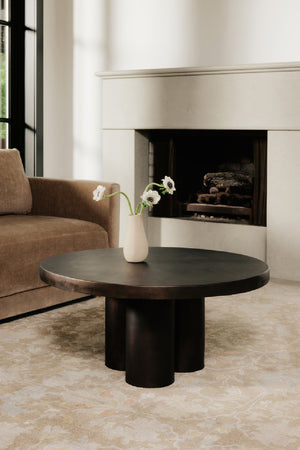 Modern European furniture - Round Black Outdoor Coffee Table - www.oroa.com