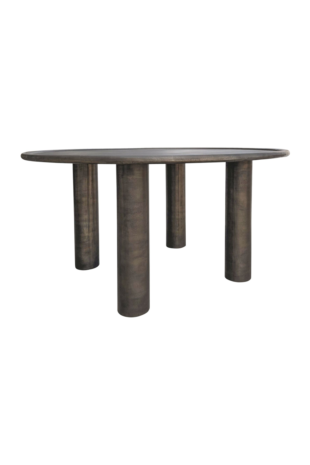   Bronze Round Outdoor Dining Table | Oroa.com