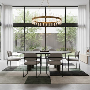   Bronze Round Outdoor Dining Table | Oroa.com