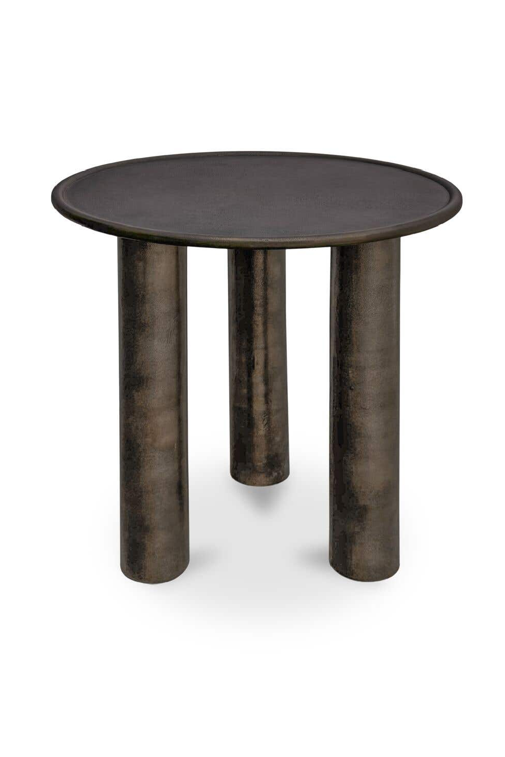 Bronze Round Outdoor Side Table | Novi Living Deacon | Oroa.com