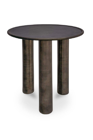 Bronze Round Outdoor Side Table | Novi Living Deacon | Oroa.com