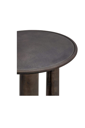 Bronze Round Outdoor Side Table | Novi Living Deacon | Oroa.com