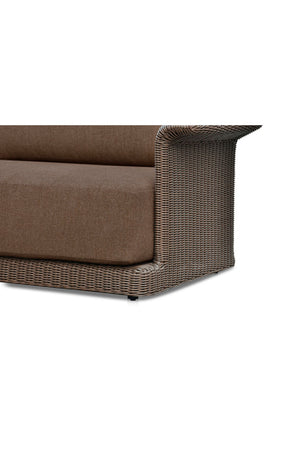 Curved Arm Wicker Outdoor Sofa | Novi Living Meredith | Oroa.com