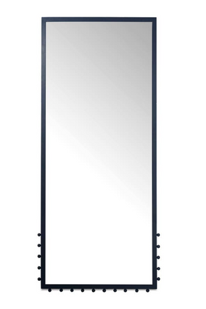   Black Iron Floor Mirror | Oroa.com