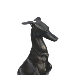 Modern European furniture - Black Greyhound Sculpture - www.oroa.com