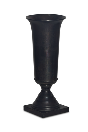 Black Cast Aluminum Vase | Novi Living Cassia | Oroa.com
