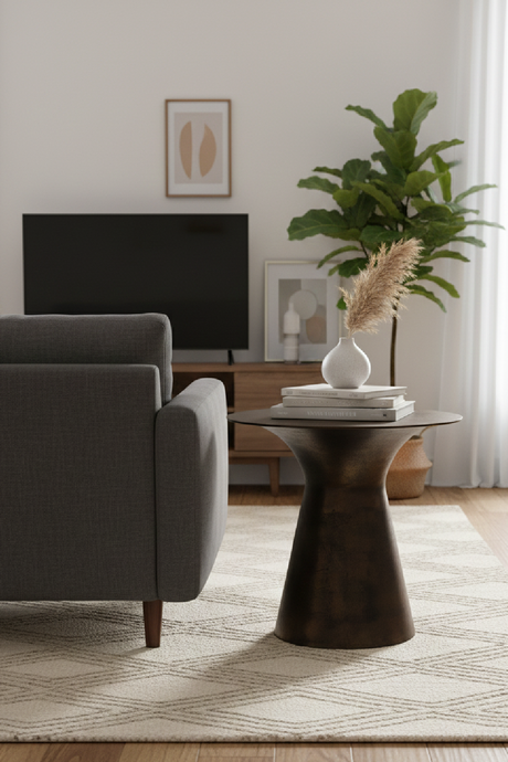 Bronze Outdoor Side Table | Novi Living Bardo | Oroa.com