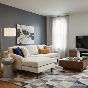 Modern European furniture - Fabric Sectional Sofa - www.oroa.com