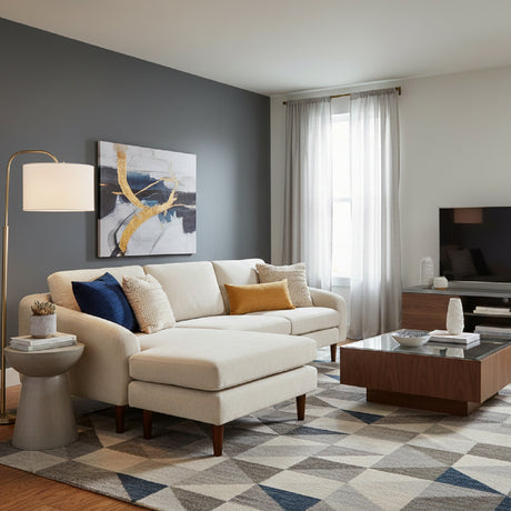 Modern European furniture - Fabric Sectional Sofa - www.oroa.com