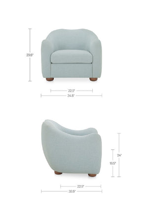 Modern European furniture - Sloped-Arm Accent Chair - www.oroa.com